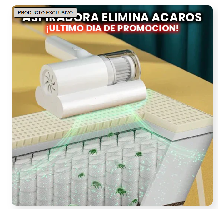 Removedor de Ácaros y polvo por succión