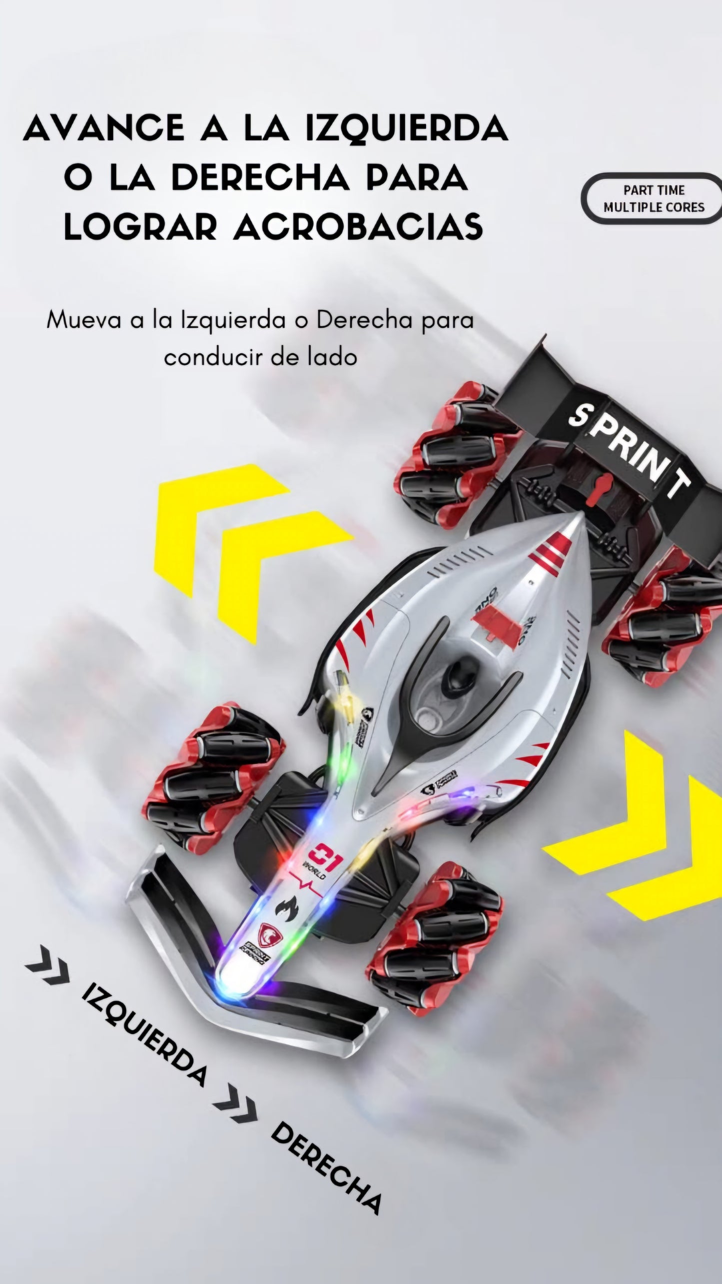 CARRO A CONTROL F1 SPRAY STUNT DRIFT