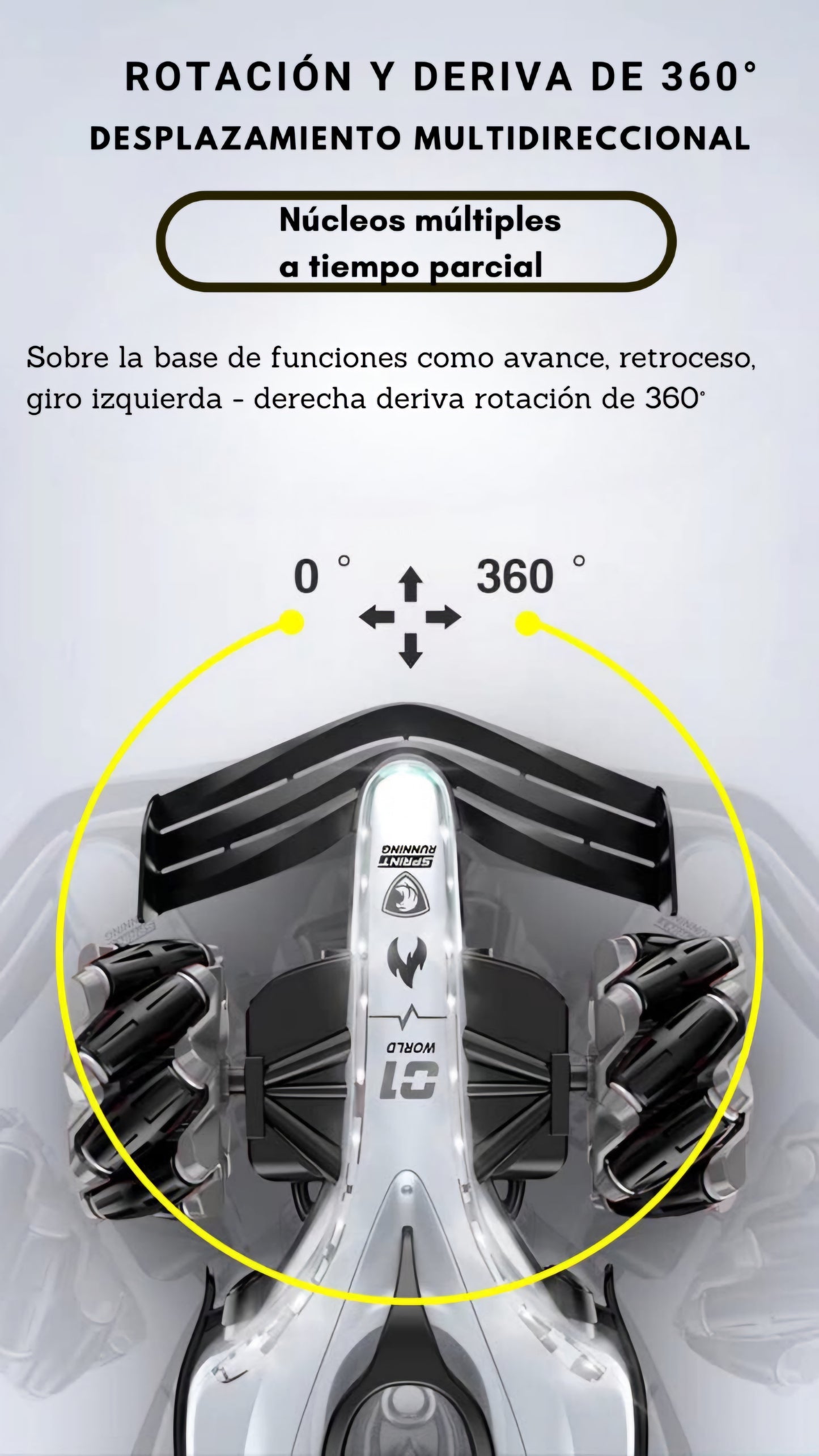 CARRO A CONTROL F1 SPRAY STUNT DRIFT