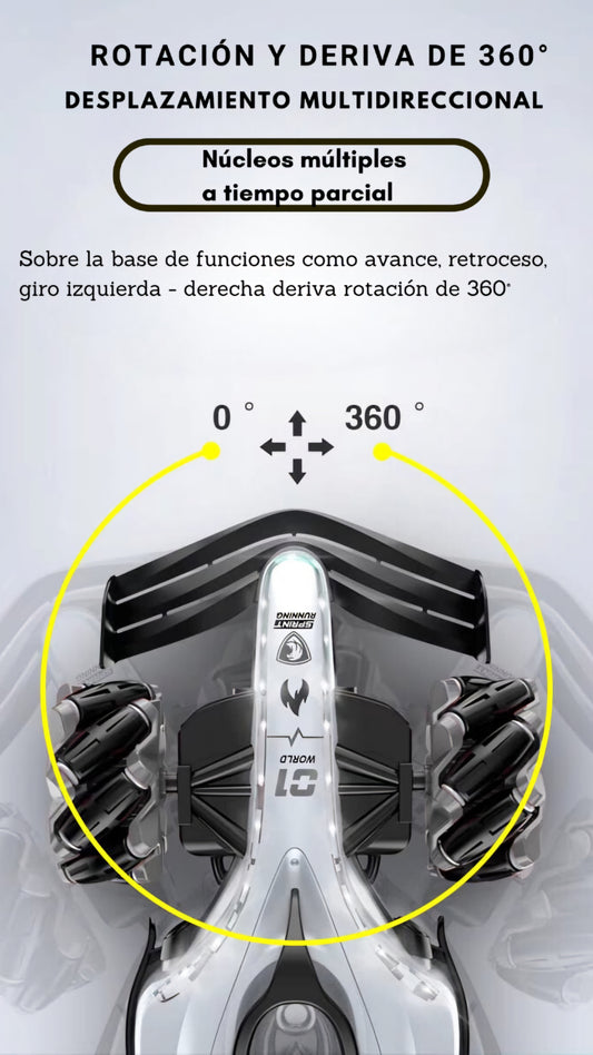 CARRO A CONTROL F1 SPRAY STUNT DRIFT